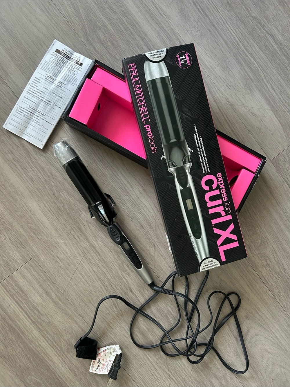 Paul Mitchell Express Ion Curl XL Hair Curling Iron - Black/Silver